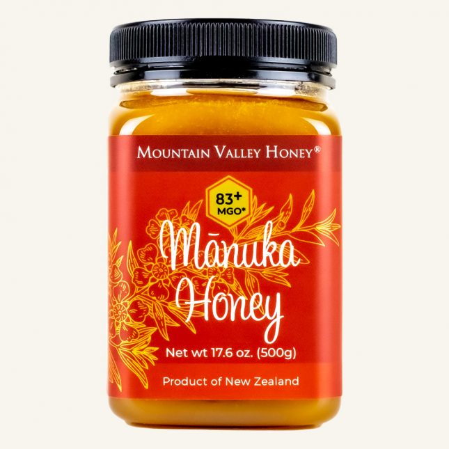 Manuka Honey MGO 83+ Front of Jar