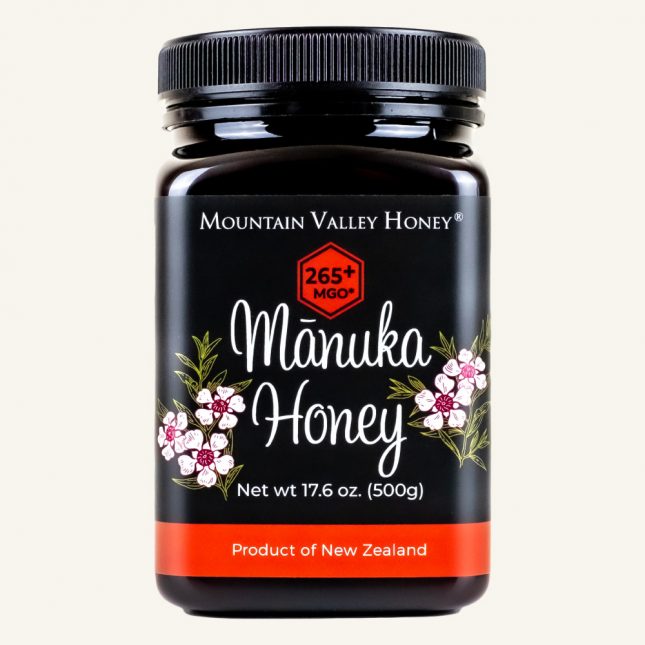 Manuka Honey MGO 265+ Front of Jar